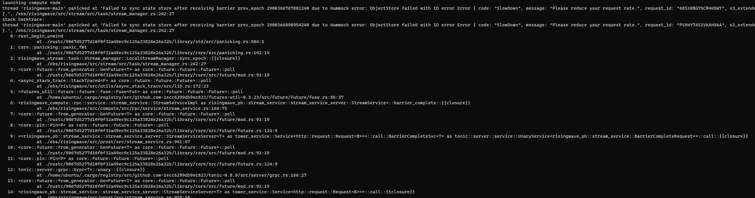 Object store error handling · Issue #4951 · risingwavelabs/risingwave ...