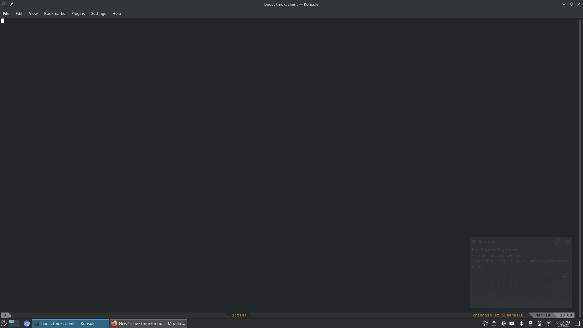 tmux stuck with no shell prompt and exits after sometime · Issue #3123 ...