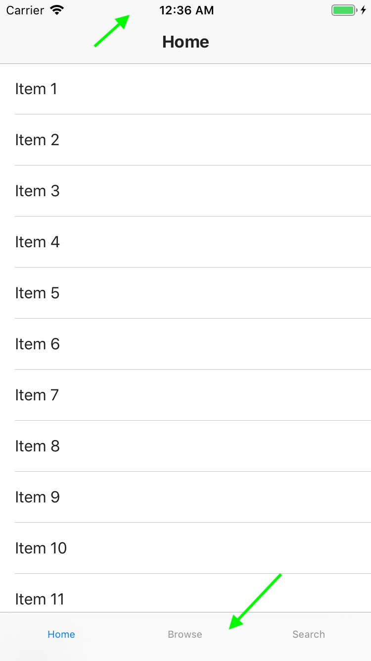simulator screen shot - iphone 6 - correct layout
