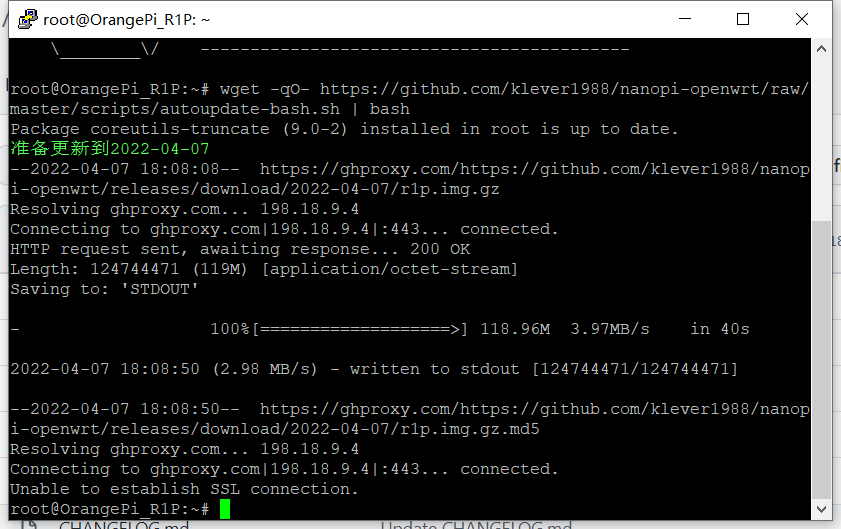 无法在线更新 · Issue #1080 · stupidloud/nanopi-openwrt · GitHub