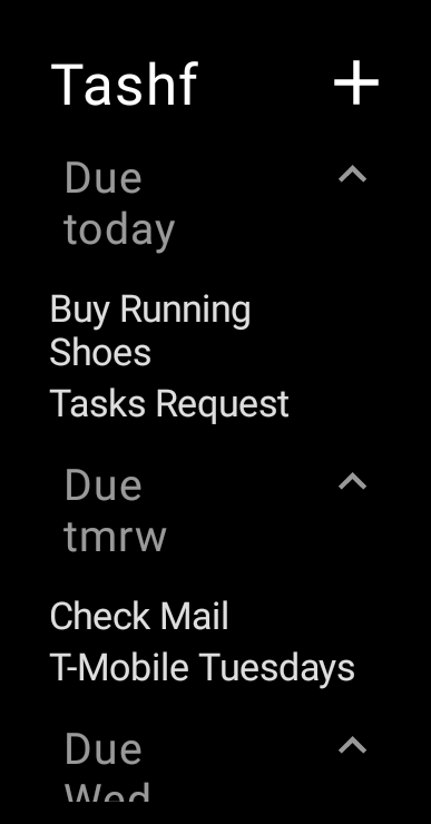Remove prepended "Due" text from widget when sorting by due date (takes ...