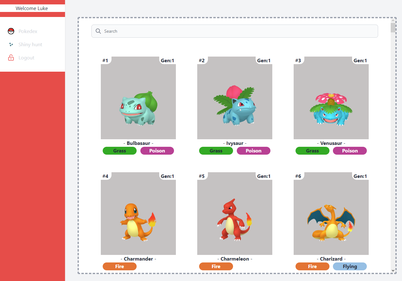 GitHub LuccaFS pokedex front
