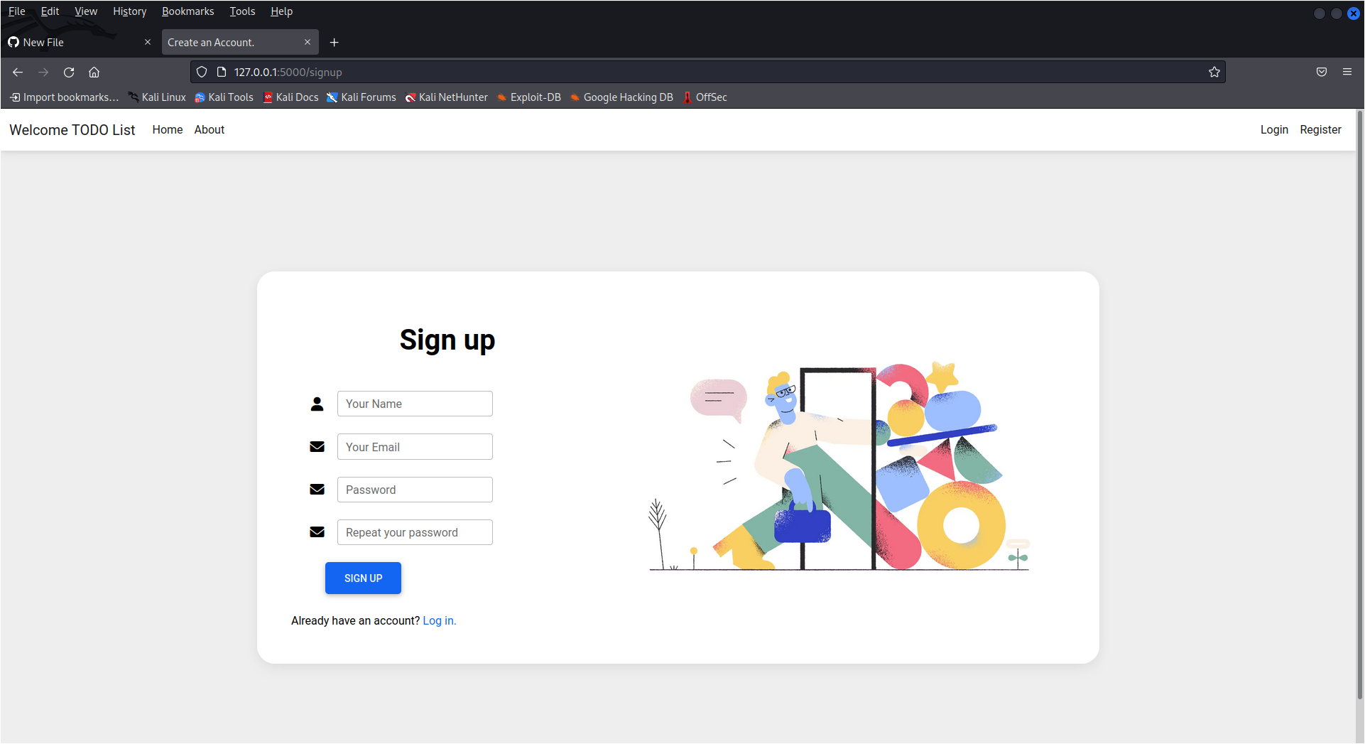 GitHub - raolokesh/Login-page: login page using flask · GitHub