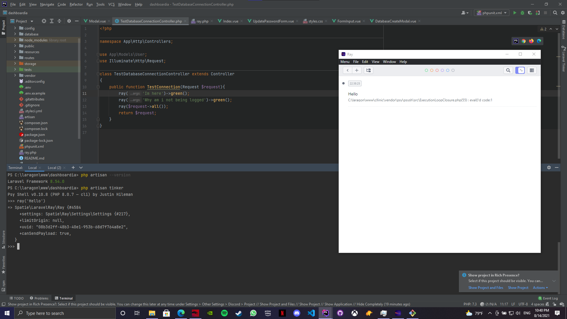 Ray not working on some projects · Issue #547 · spatie/ray · GitHub