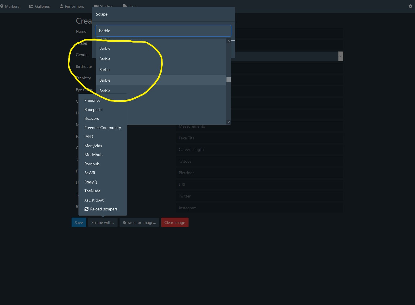 [Bug Report] Performer scrapers · Issue #944 · stashapp/stash · GitHub