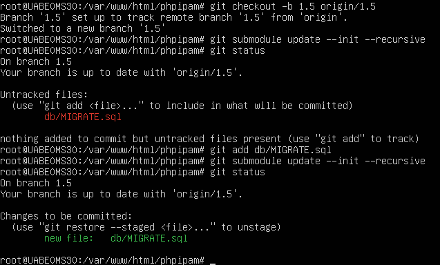 update 1.44 to 1.5 · Issue #3437 · phpipam/phpipam · GitHub