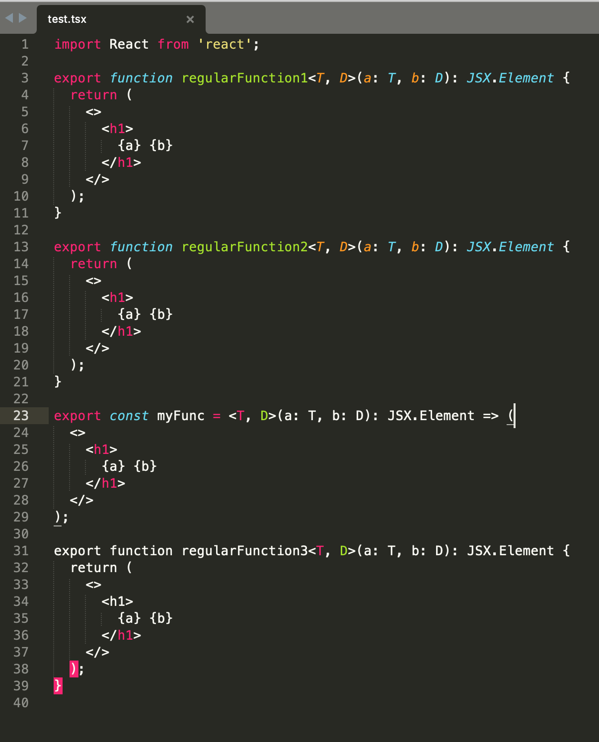 [TSX] Mixup between TS Generics and JSX syntax · Issue #2529 ...