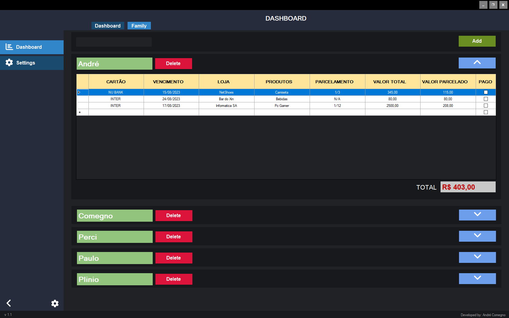 GitHub - andrecomegno/Contas-Familia: Um programa que facilita nas ...