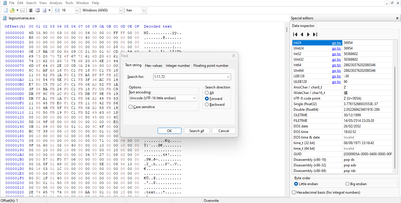 GitHub - PyEddy/LU_HexEditing: Tutorial on how to Hex Edit the Client ...