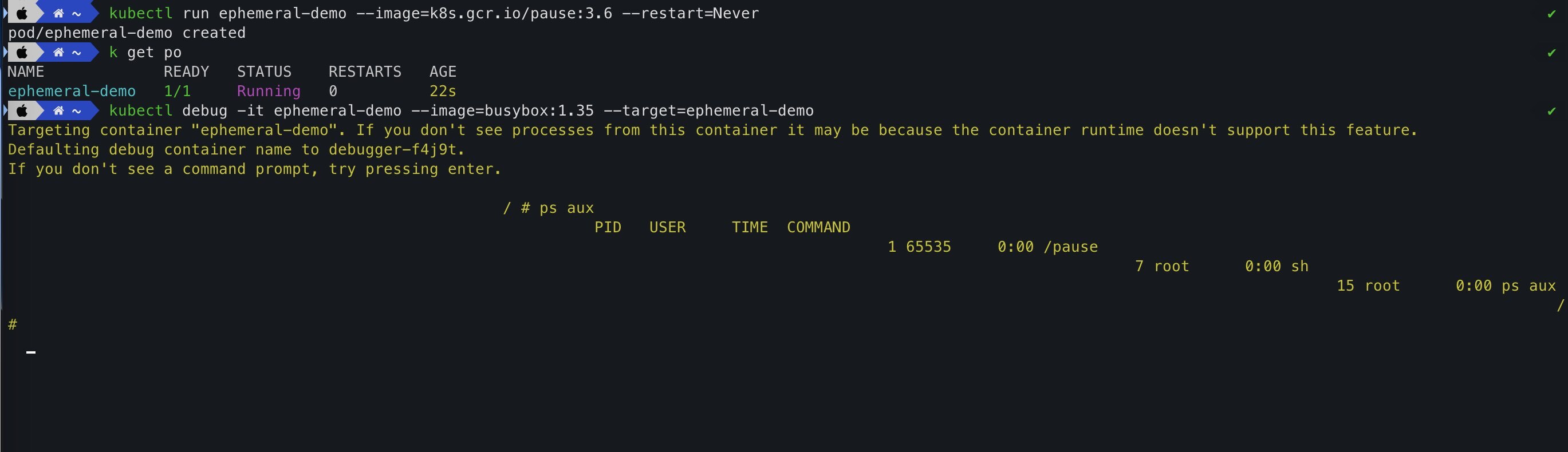 Ephemeral Container kubectl debug prompt issue · Issue #3260 ...