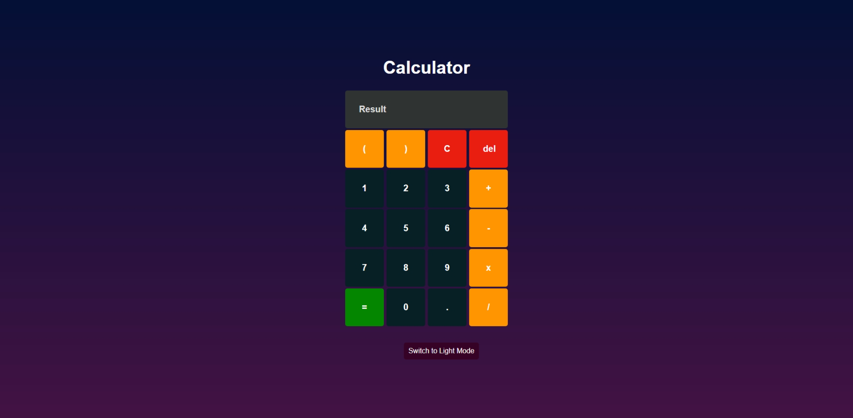 GitHub - Vasu-Mandhanya/JavaScript-Calculator: A simple calculator made ...