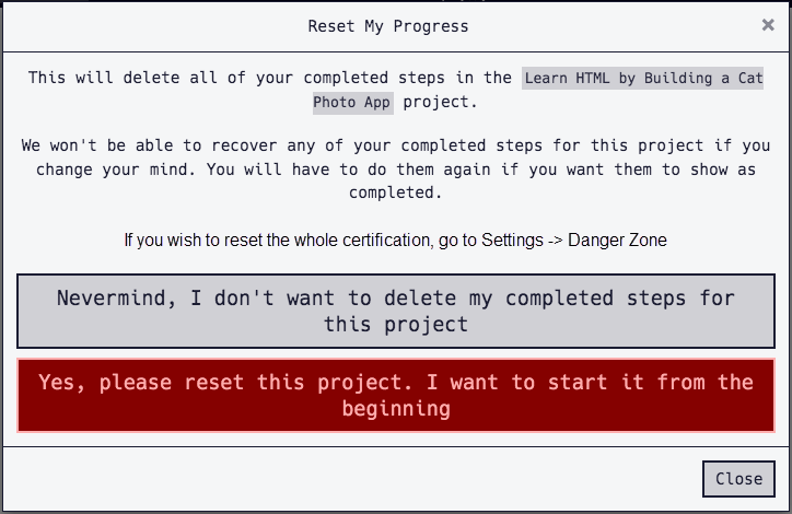 Add Per-Module Progress Reset · Issue #47464 · freeCodeCamp ...