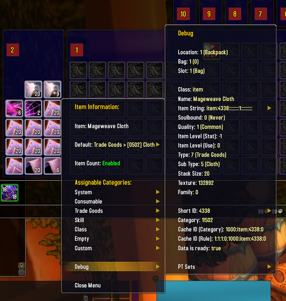 Sorting Doesn't Work Right in TBC · Issue #1520 · arkayenro ...