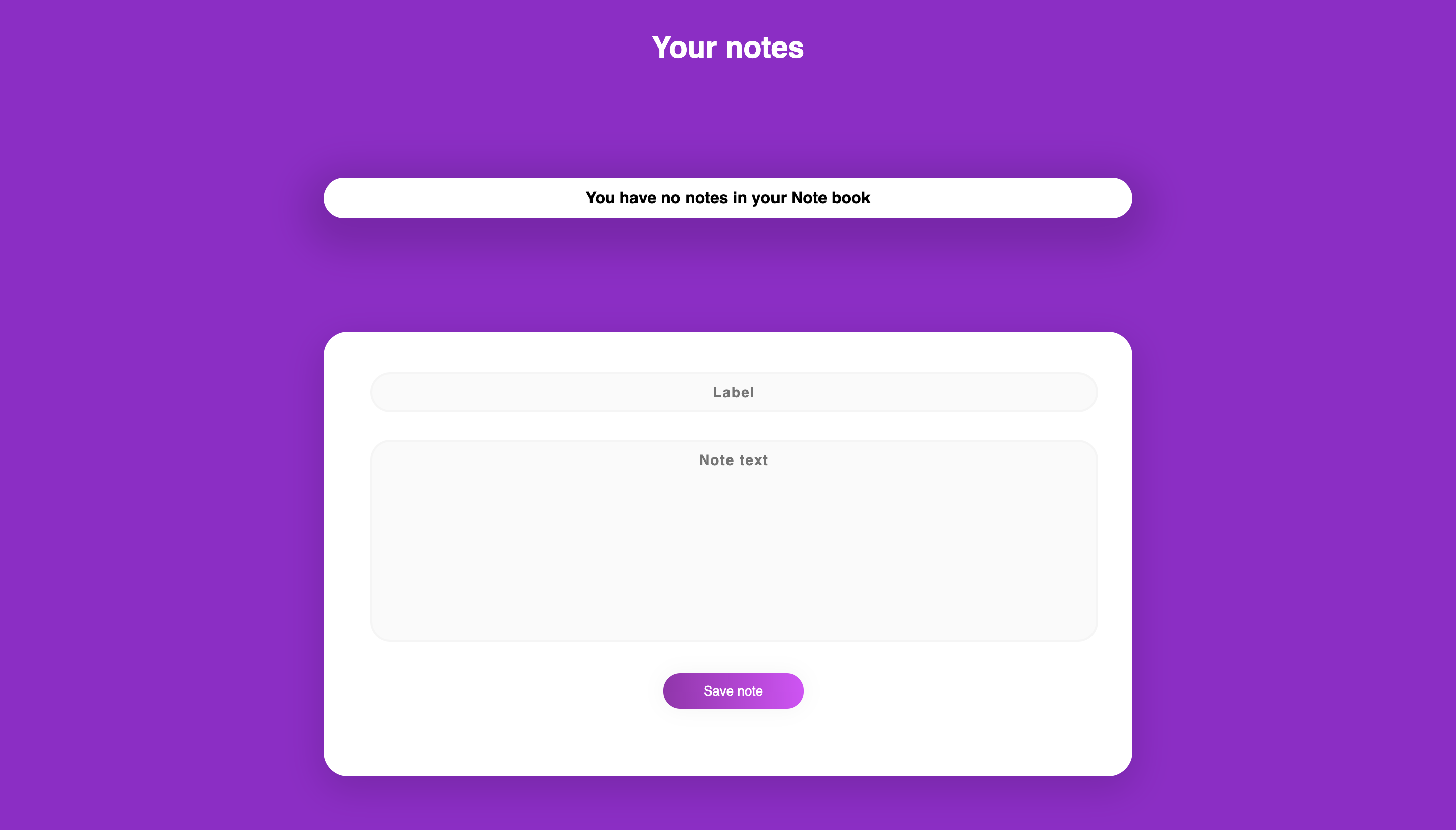 GitHub - NiceToKillye/NoteBook: This is a web note book on SpringBoot