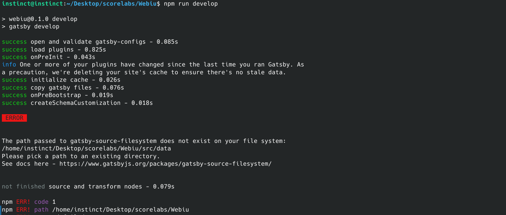 bug: few problems setting up dev environment · Issue #88 · scorelab ...