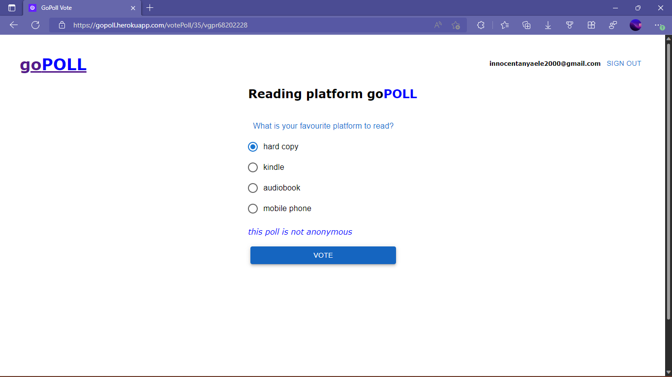 GitHub - InnocentAnyaele/goPollClient: The client repository of go poll ...