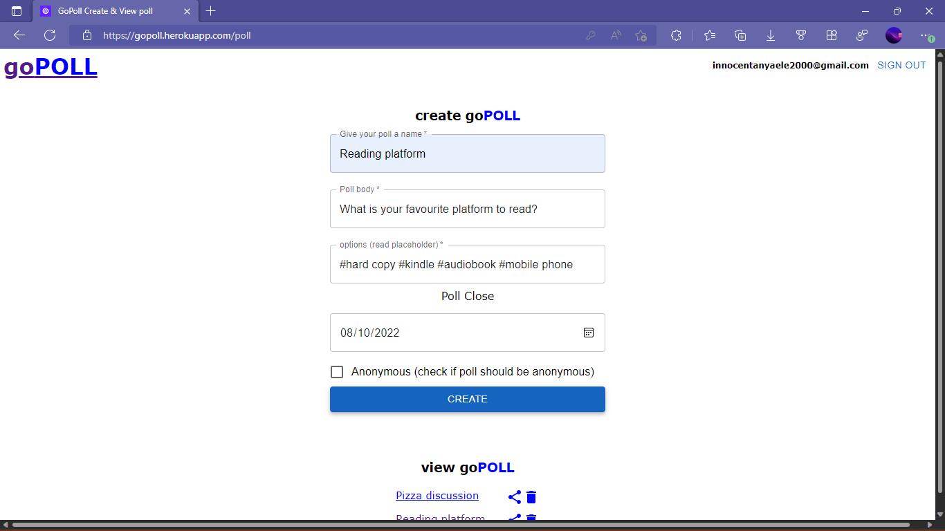 GitHub - InnocentAnyaele/goPollClient: The client repository of go poll ...