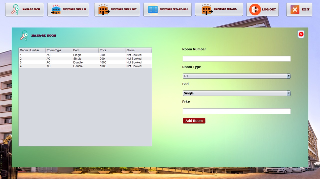 GitHub - KshitijSh-2604/JavaCollegeProject: Fully functional Hotel ...