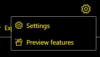 settings menu no hover state
