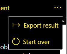 reflow menu with no hover color on start over