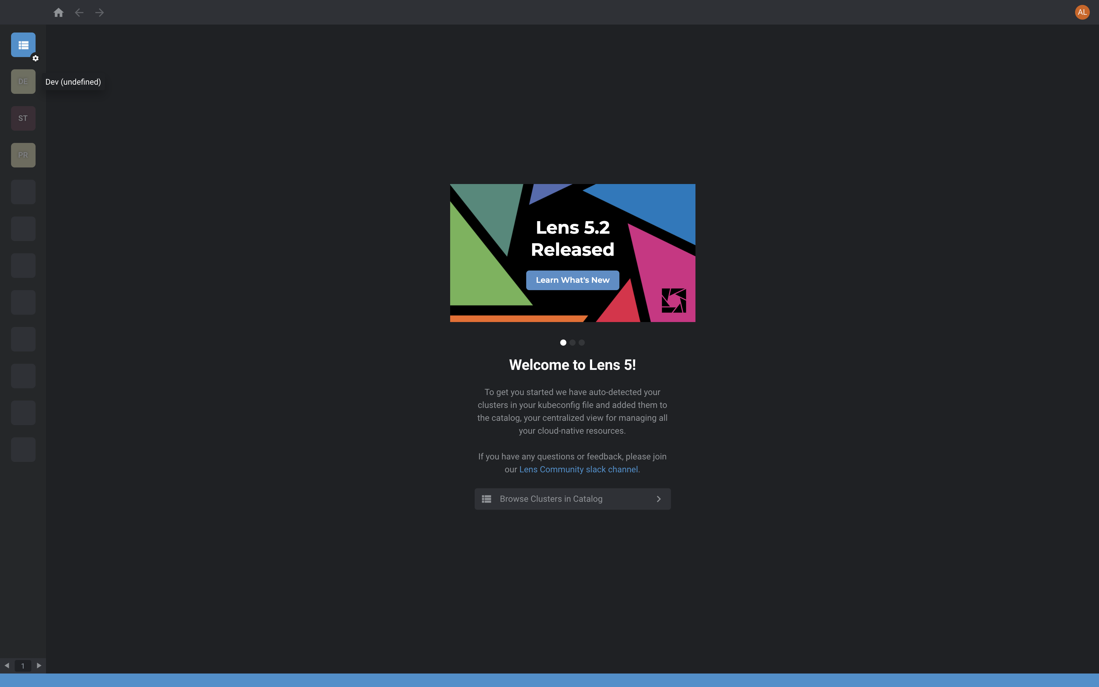 Clusters undefined after updating to v5 · Issue #4152 · lensapp/lens ...