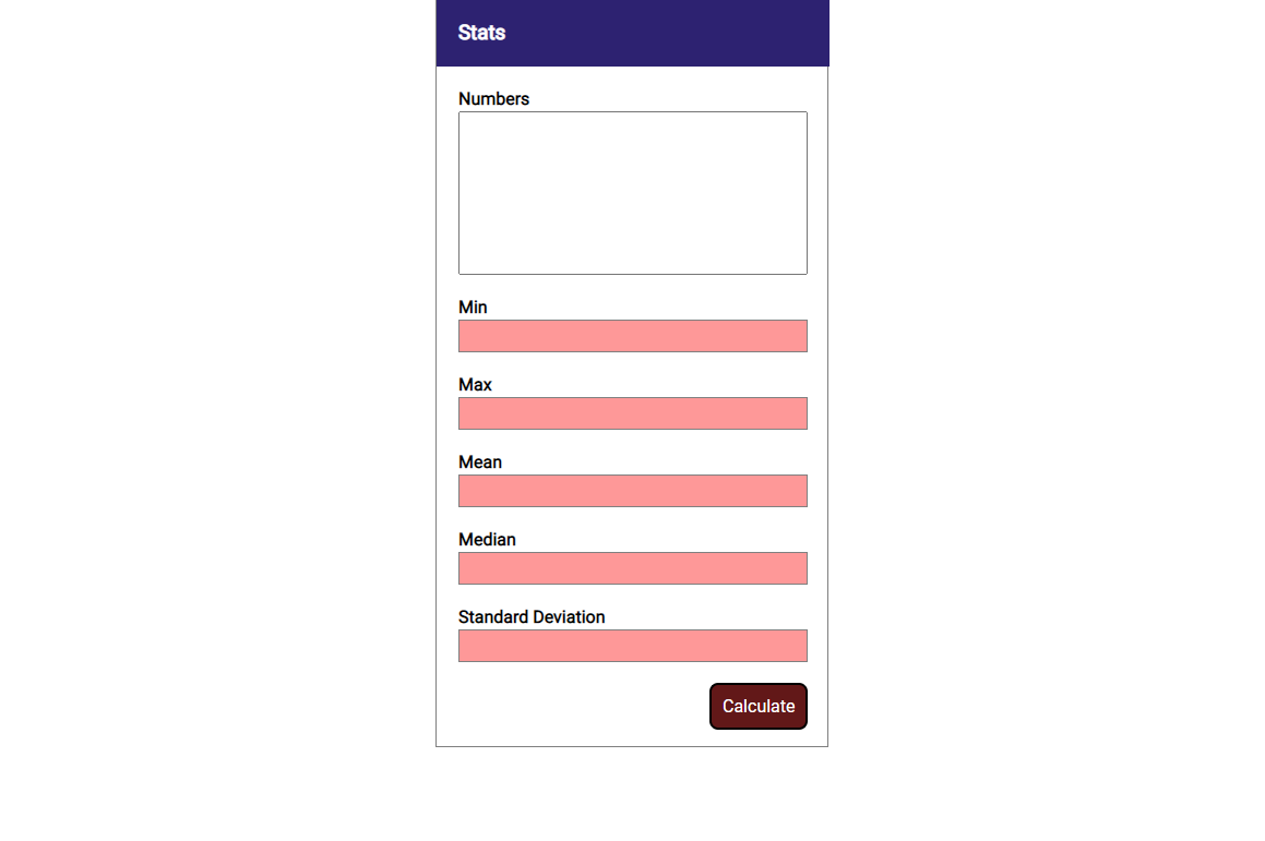 GitHub - rahulpariharcoder/Statistical-Calculator: An user website ...