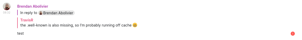 Reply to a specific sender won't send in encrypted rooms · Issue #20928 ...