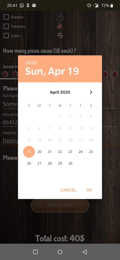 GitHub - nissimuseri/Pizza-Order: Android pizza ordering app - Client side