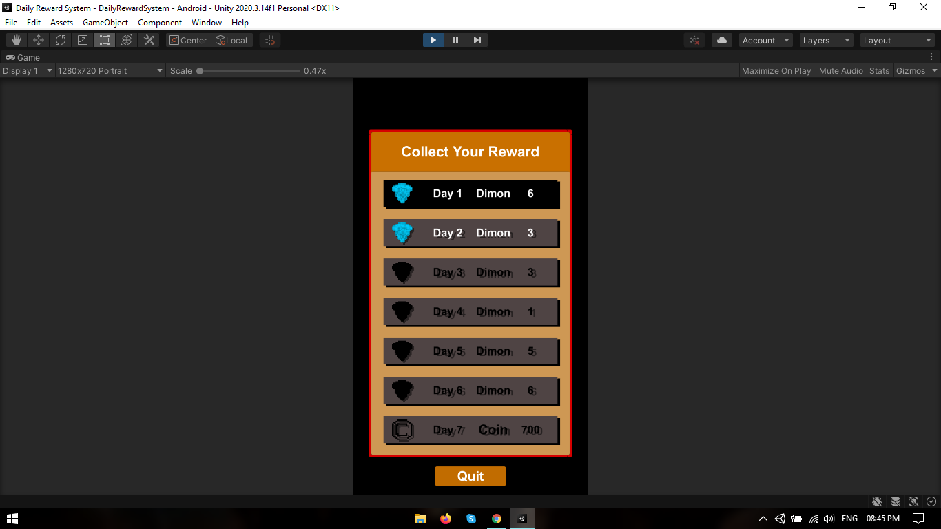 GitHub - rk042/DailyRewardSystem: daily reward system · GitHub