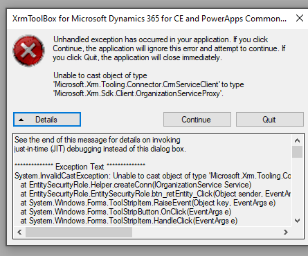 Error when loading entities · Issue #3 · santoshCRM/EntitySecurityRole ...