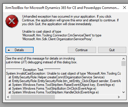 Error when loading entities · Issue #3 · santoshCRM/EntitySecurityRole ...
