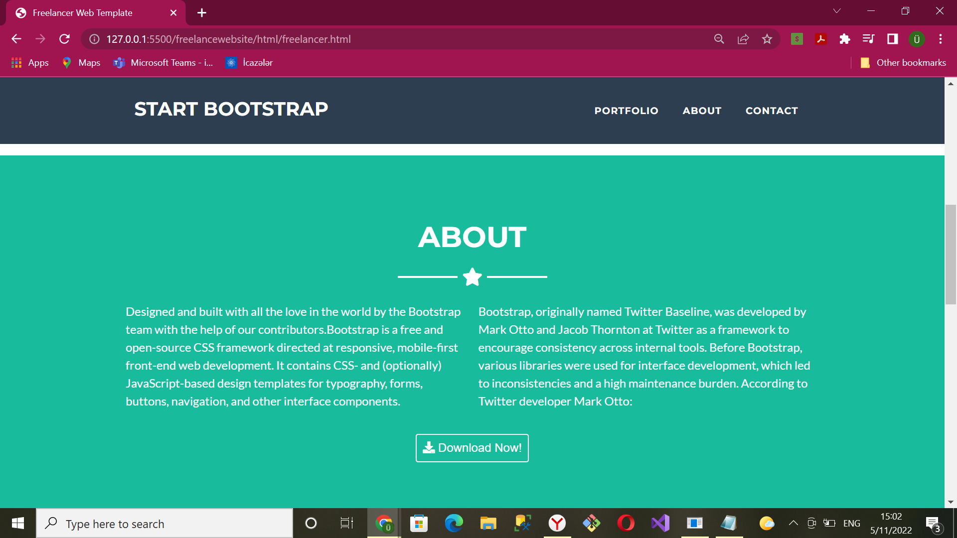 GitHub - ulkertehmezova1/freelancewebsite: This is basic portfolio website