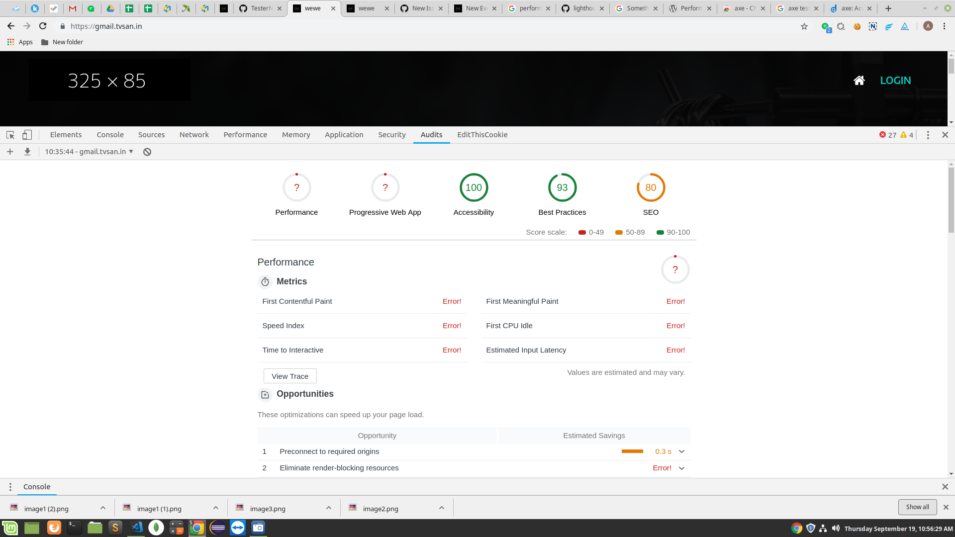 Performance test return with error · Issue #9696 · GoogleChrome ...
