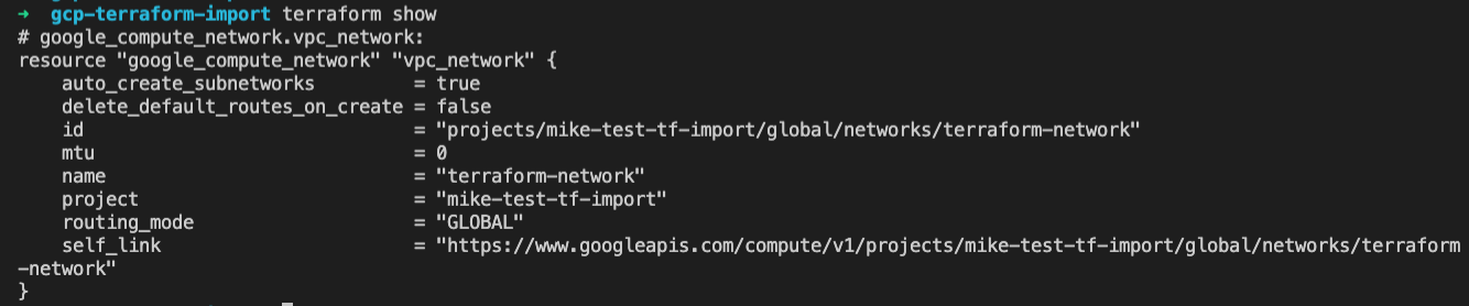 Example Terraform refresh and import to keep state in sync with cloud ...