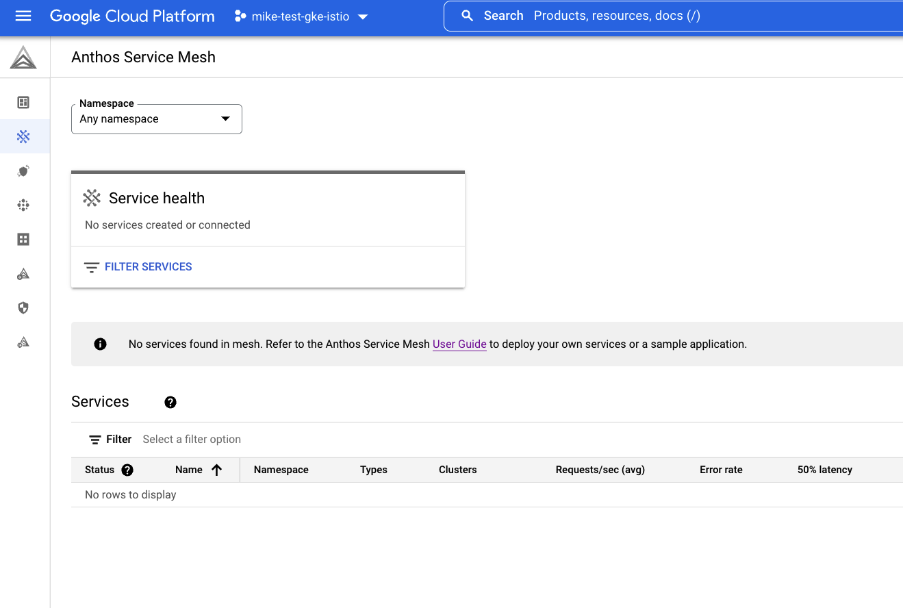 Testing out Anthos Service Mesh Quickstart · GitHub