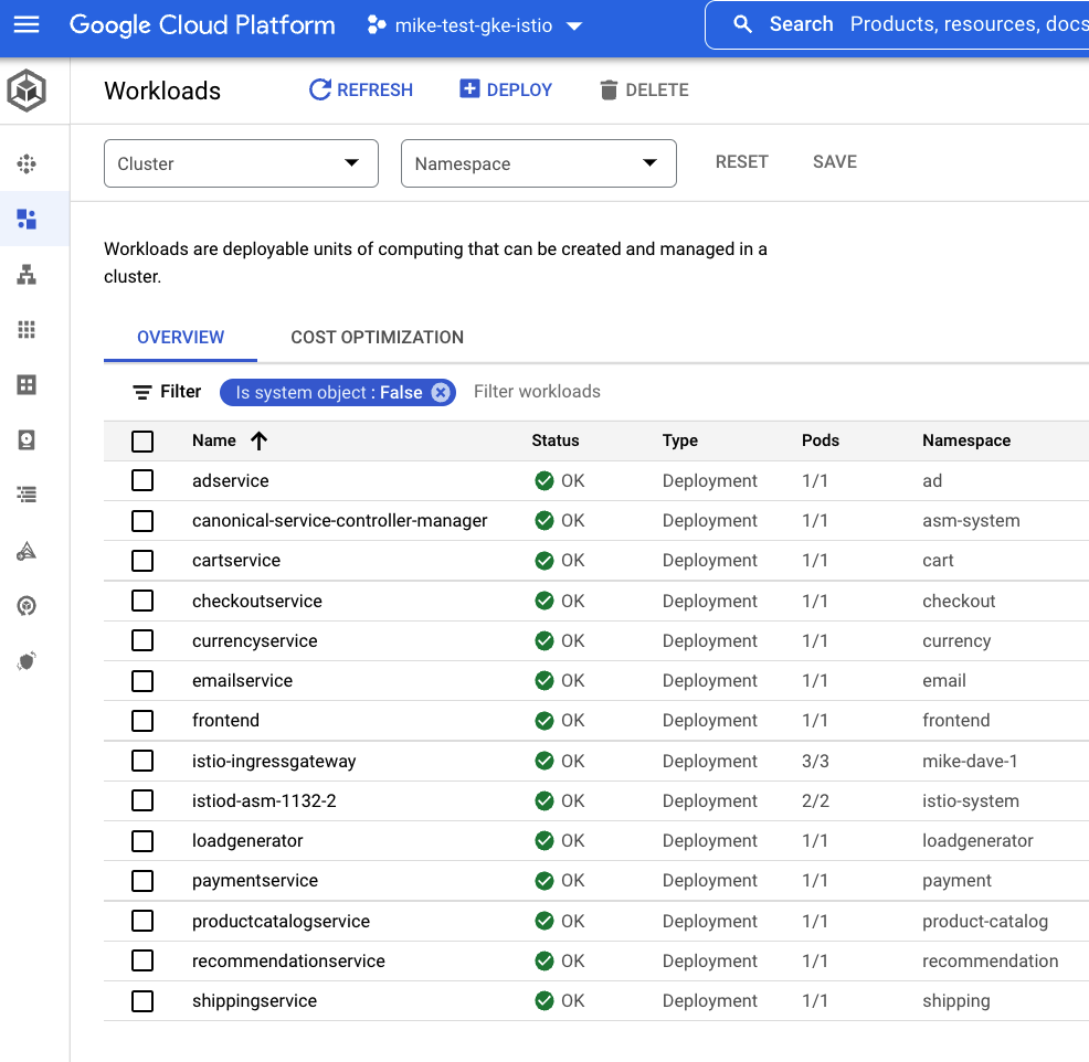 Testing out Anthos Service Mesh Quickstart · GitHub