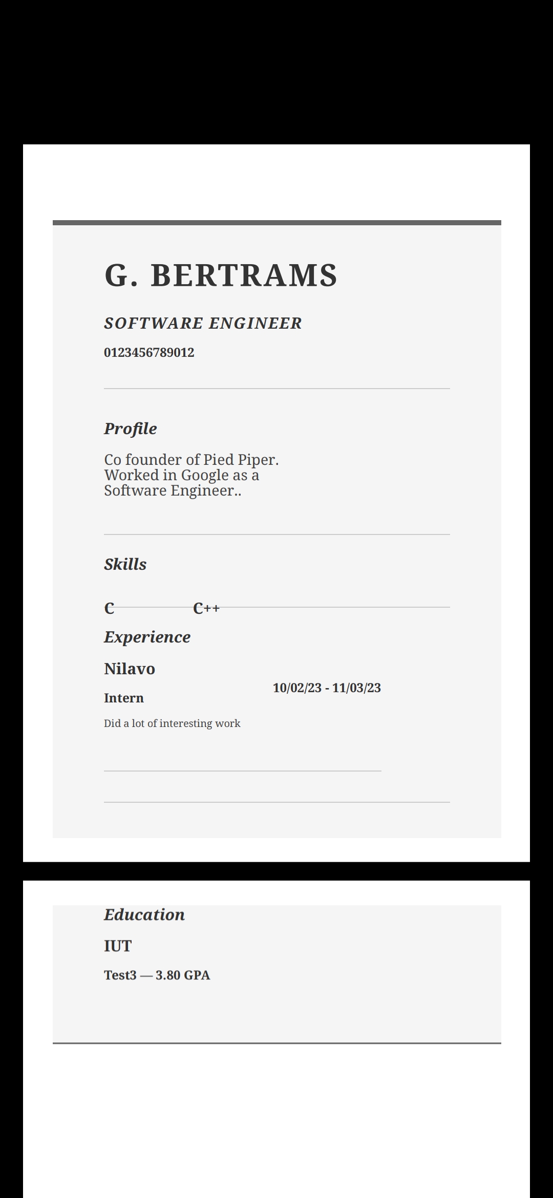 GitHub - alvi-khan/Resume-Maker: A Flutter-based Android application ...