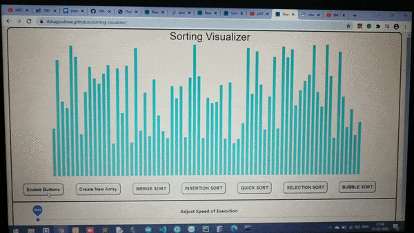 GitHub - TBhagyashree/sorting-visualizer