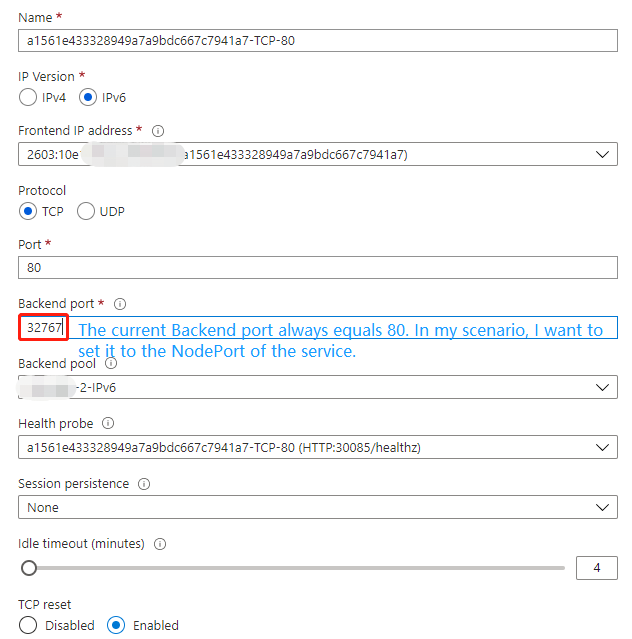 Set backend port for Azure load balancer rules. · Issue #3854 · Azure ...