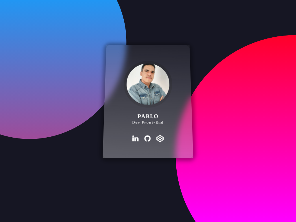 GitHub - pabrul/Glassmorphism-Effect-Tilt-Animation: Profile Card ...