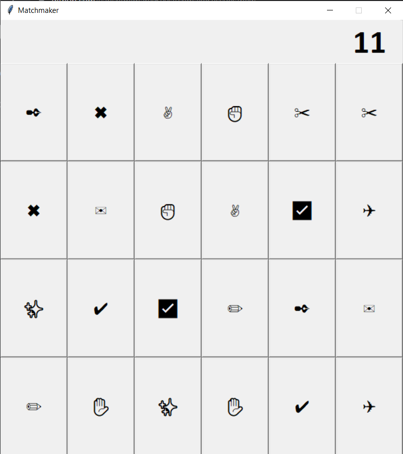 GitHub - vanshdhiman86/Matchmaker: A simple matchmaker game in python