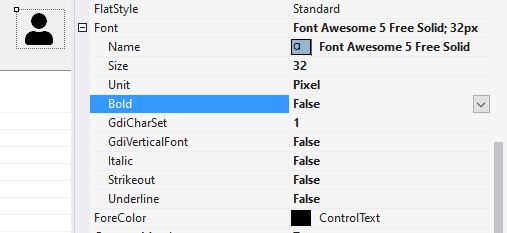 Select font weight on Windows Form and Font Awesome · Issue #16748 ...