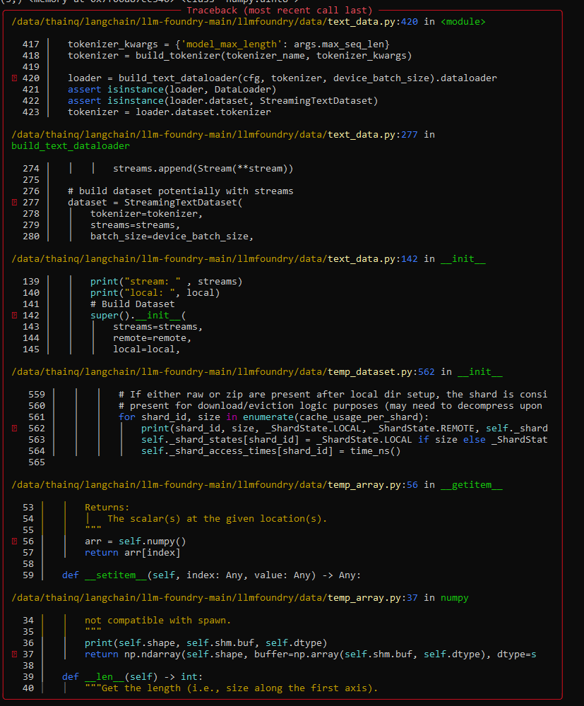 buffer is too small for requested array · Issue #753 · mosaicml/llm ...