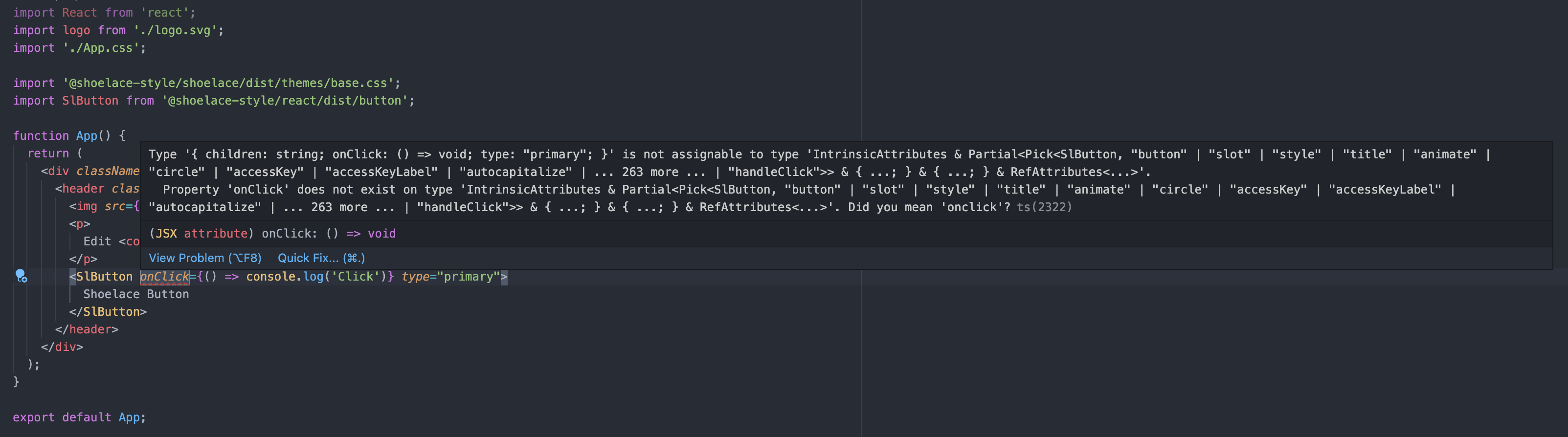 React wrapped components don't get HTML event types · Issue #2026 · lit ...