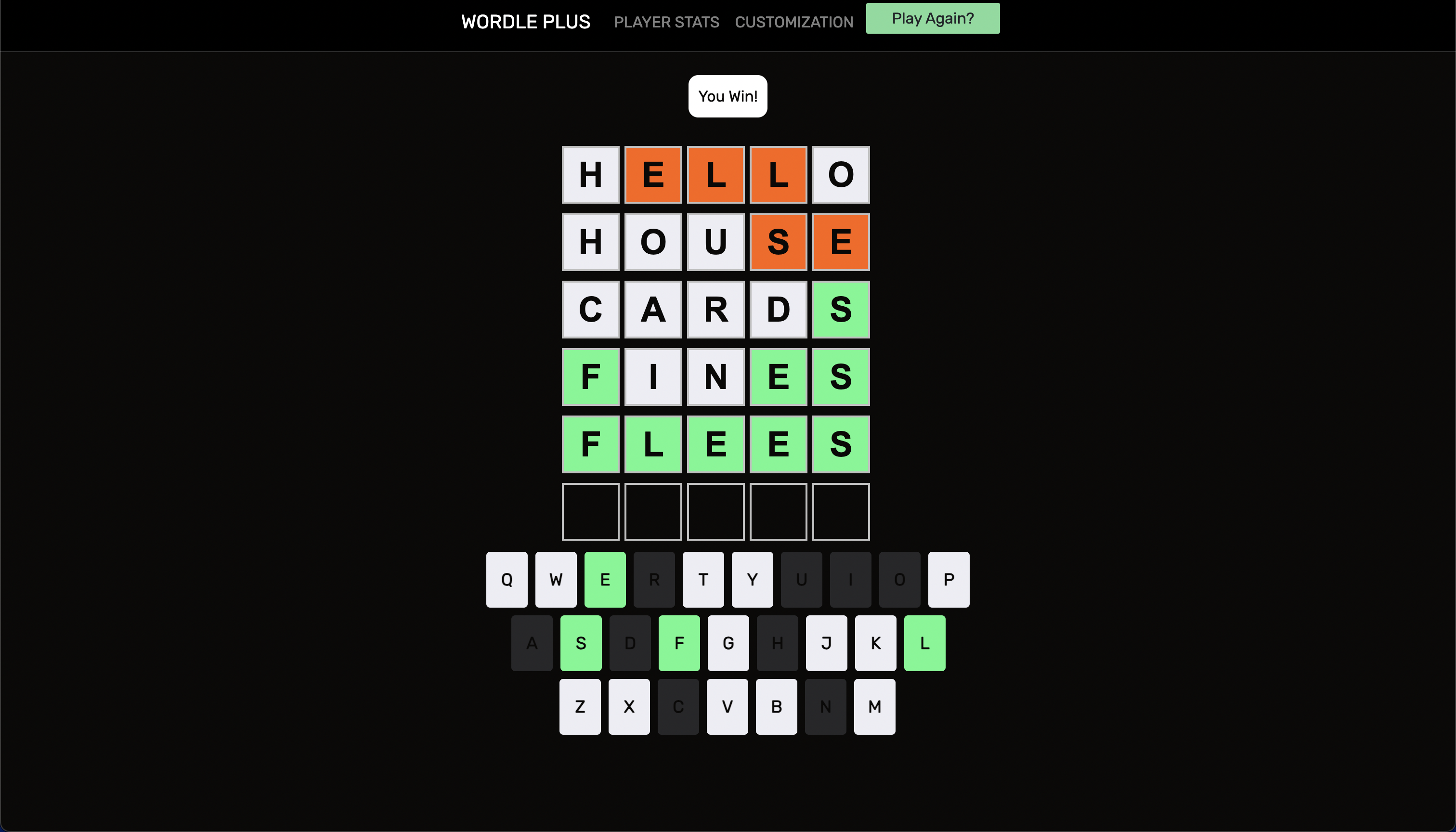 GitHub - Atharva404/Wordle-Plus: Recreation of Wordle with extra features!