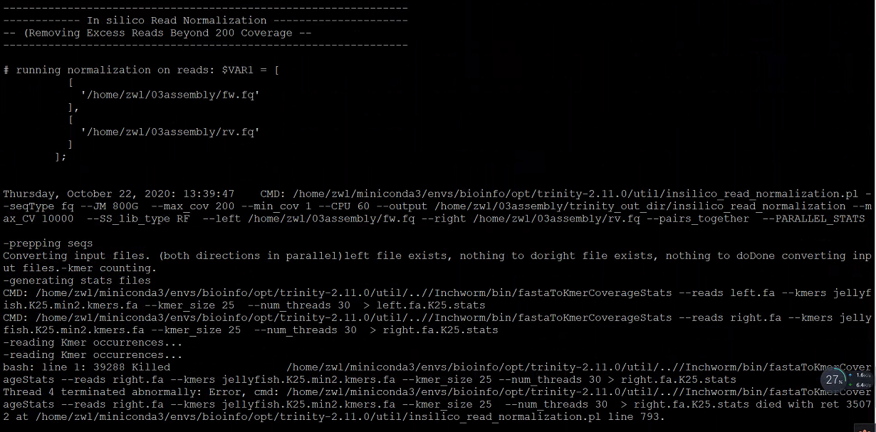 Trinity Process Error · Issue #919 · trinityrnaseq/trinityrnaseq · GitHub