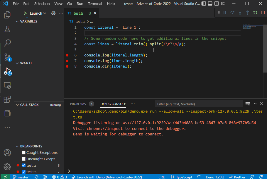 Debugging Lines Issue: Multiline Template Strings seem to break debugging · Issue ...