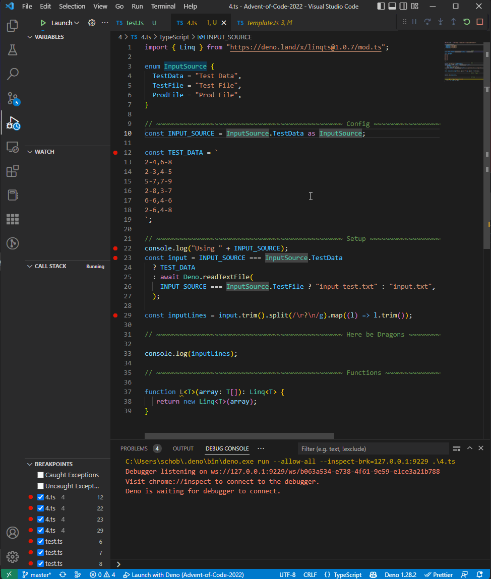 Issue: Multiline Template Strings seem to break debugging · Issue ...