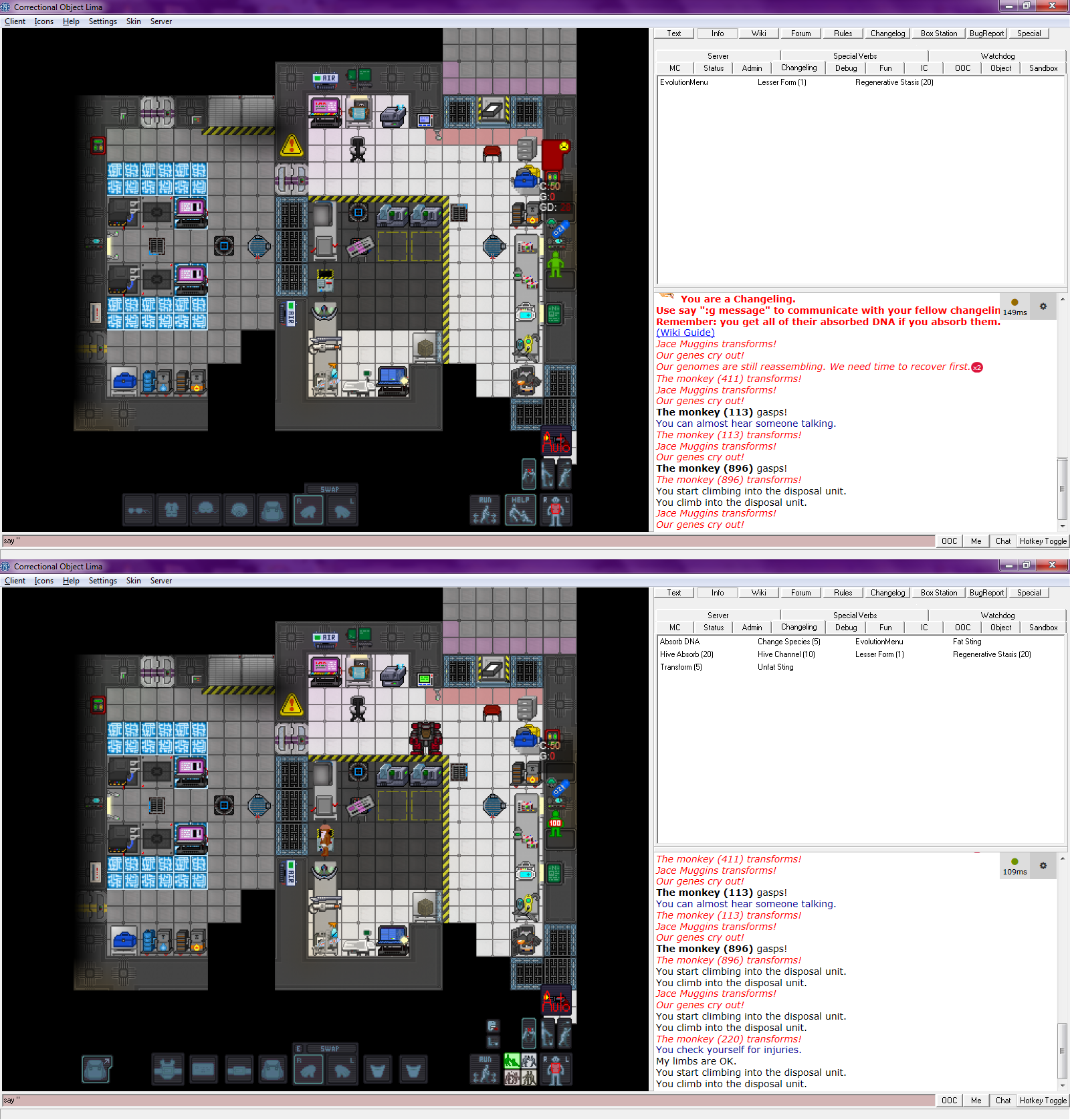 lesser transform in a disposal