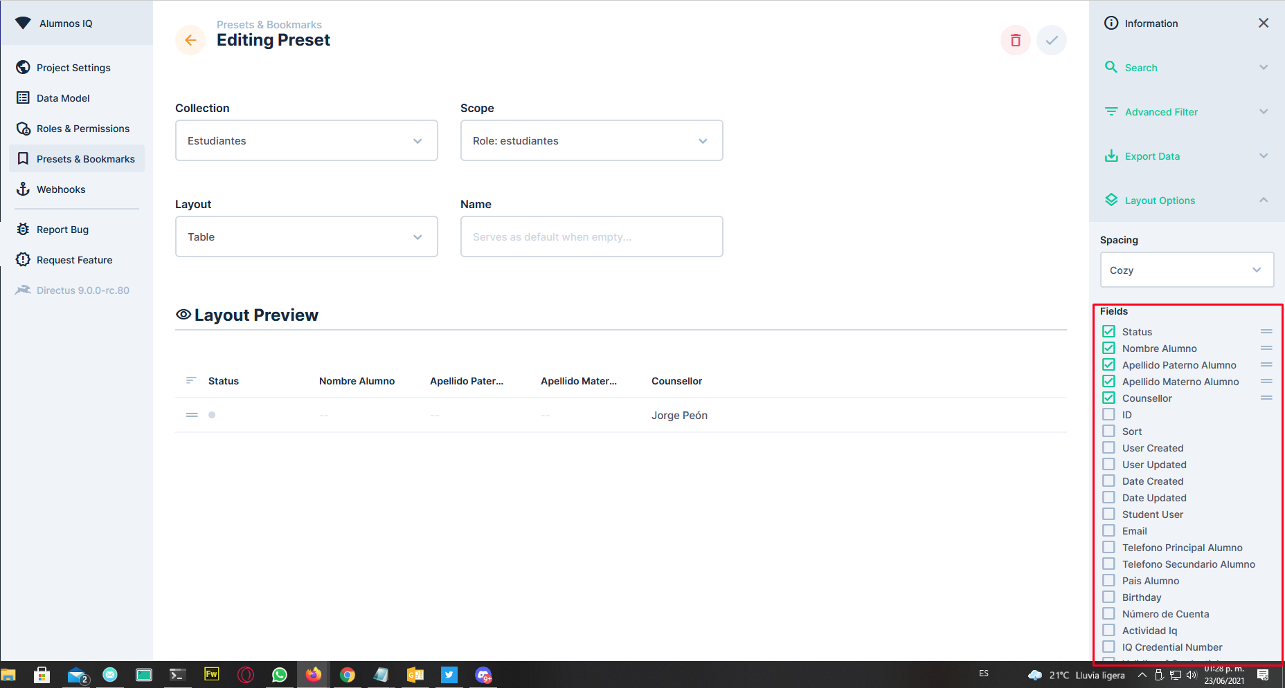 Layout Options Tab is not showing all collection's fields · Issue #6472 ...